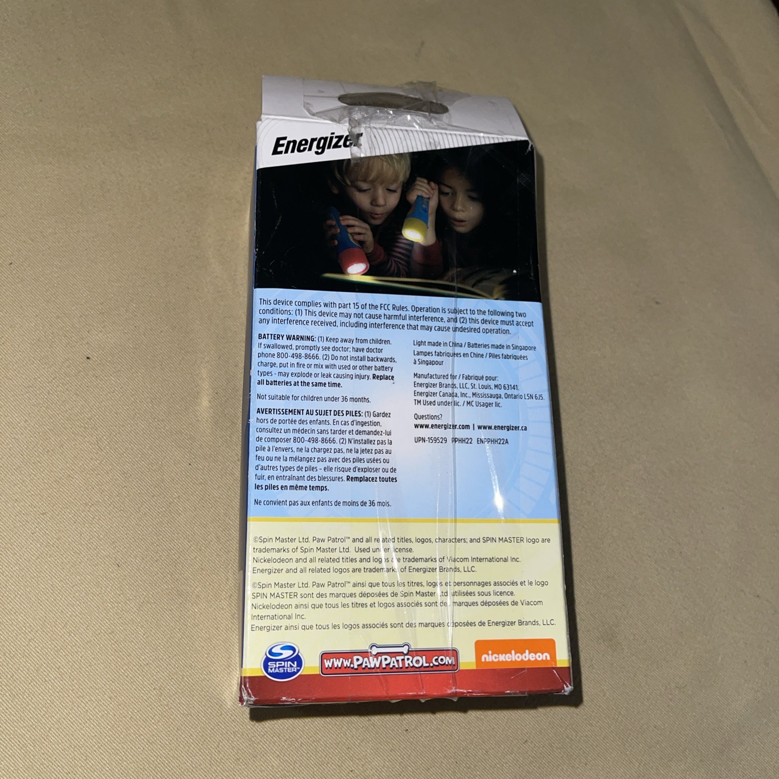 PAW Patrol Flashlights 2-Pack Stocking Stuffer for Kids New Distressed Box