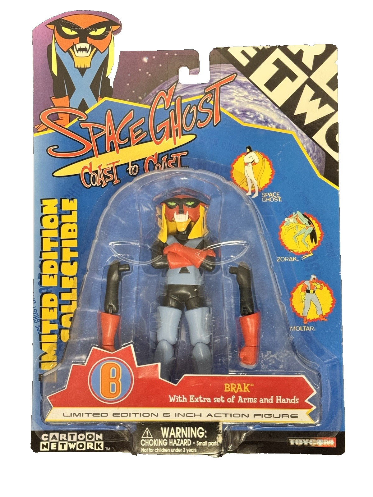 Space Ghost Coast to Coast Brak! RARE Toycom Hanna-Barbera Action Figure! MOC