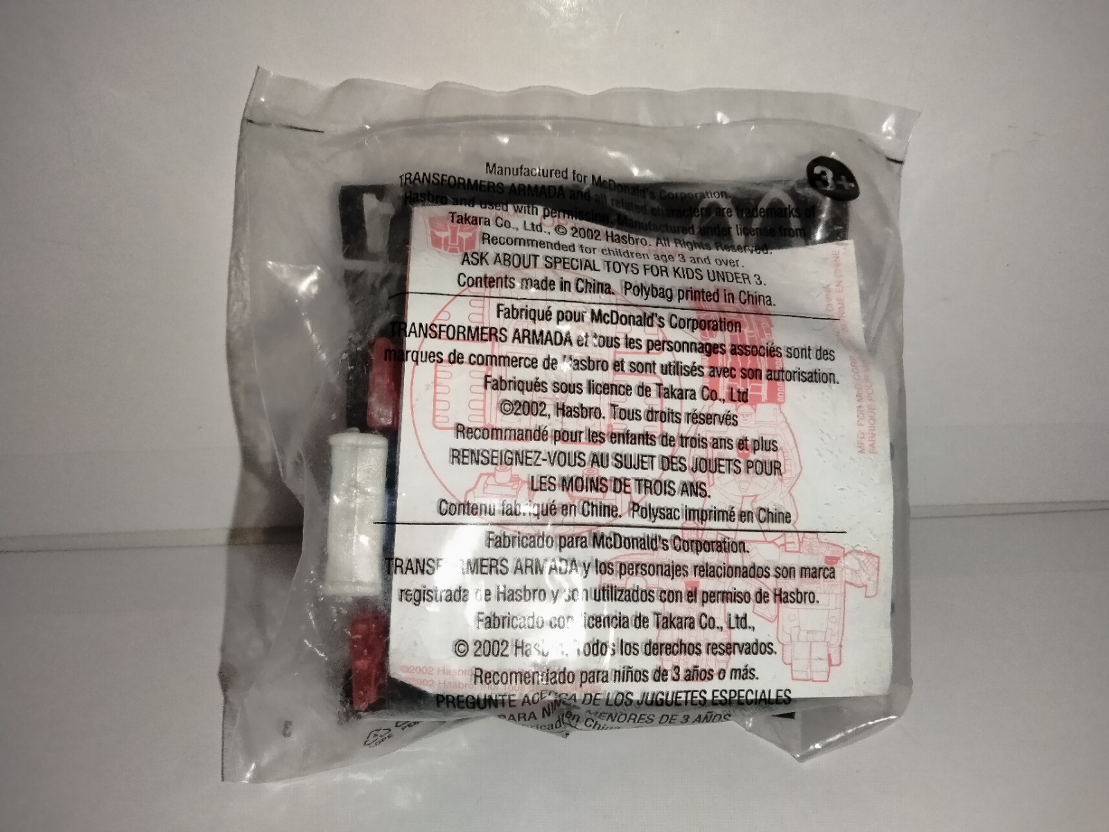 Transformers Armada Optimus Prime McDonald&rsquo;s Happy Meal Toy Hasbro 2002 Sealed