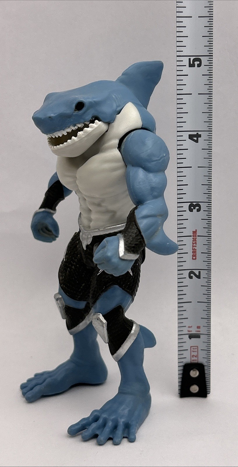 Monster Jam Creatures Big Tooth Megalodon Shark 5” Action Figure Only Blue