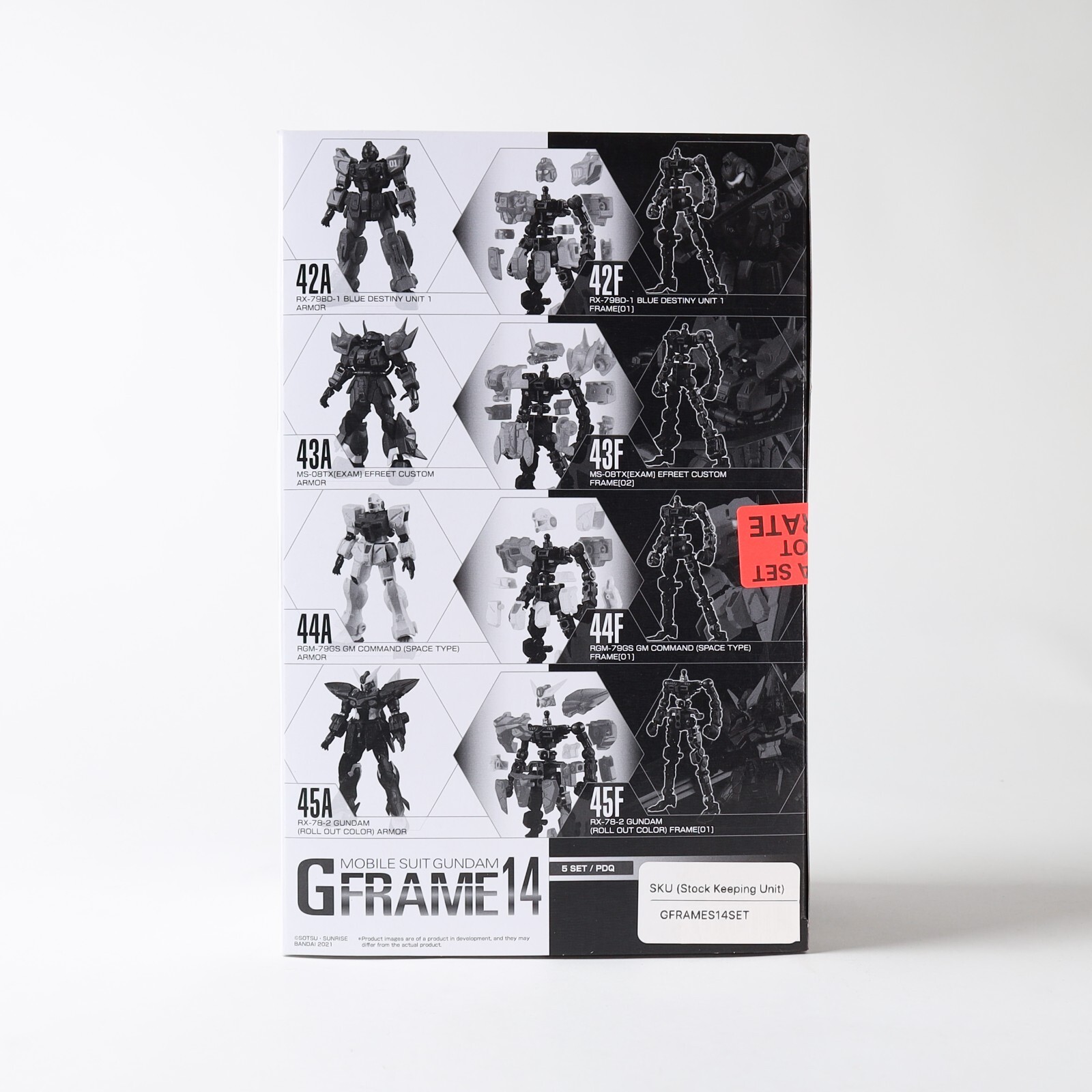 Mobile Suit Gundam G Frame 14 Set