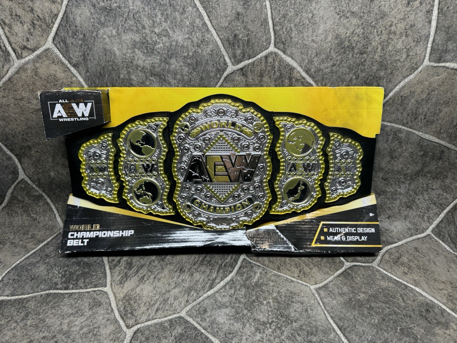 AEW All Elite Wrestling World Championship Belt Wear Kids Jericho WCT Toys Youth