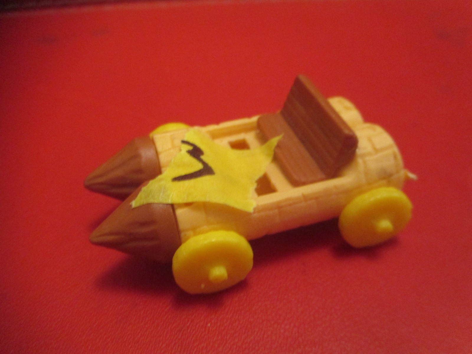 rare collectable figure toy flinstones car unsure happy meal mcdonalds