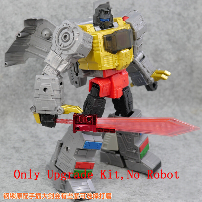 Transparent Neck Chest Upgrade Kit For SS86 Grimlock Weapon Sword Movable Hands