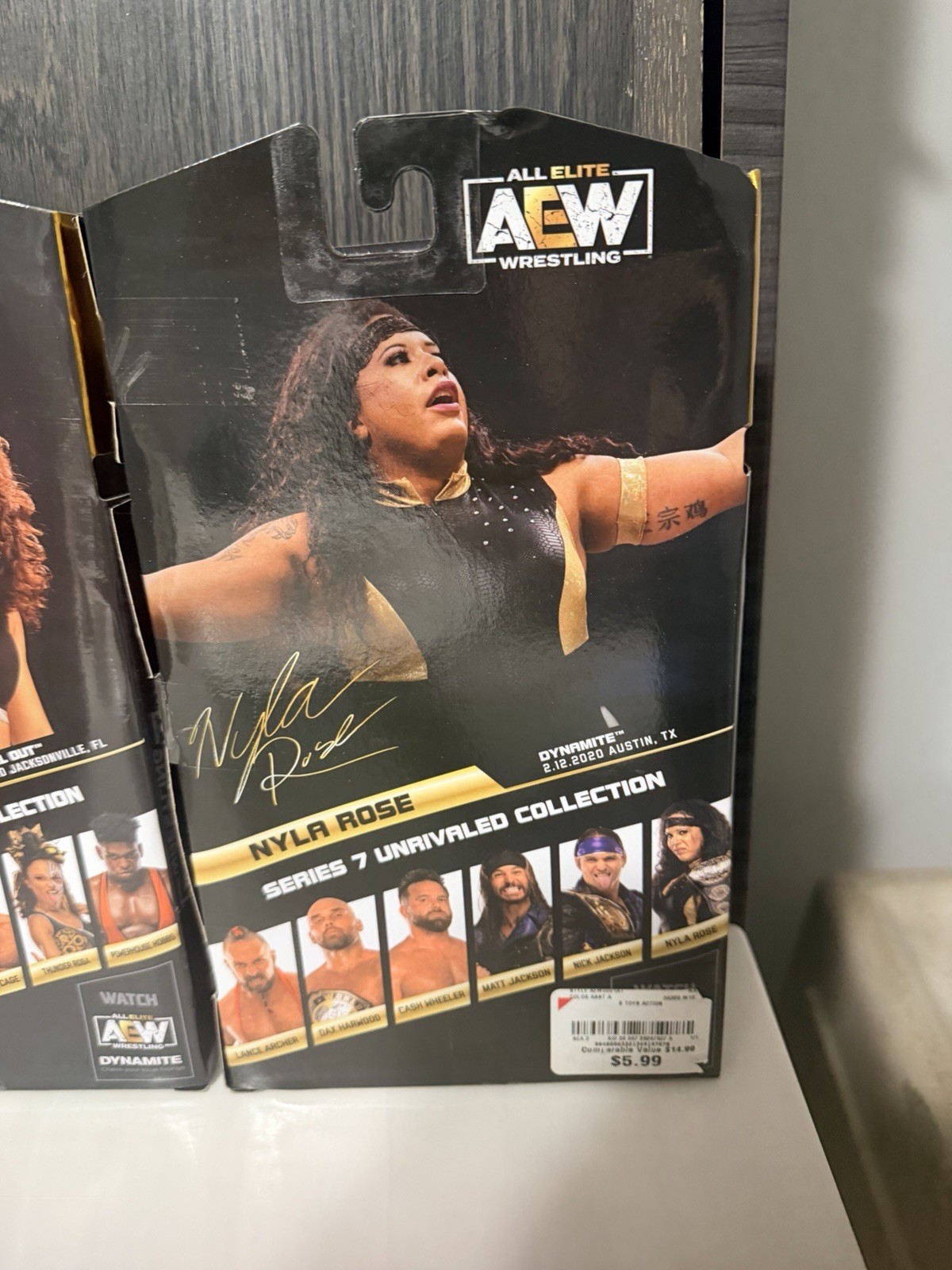AEW Jazwares Lot (6) Dr Britt Baker 1/3000, Thunder Rosa Unmatched Unrivaled