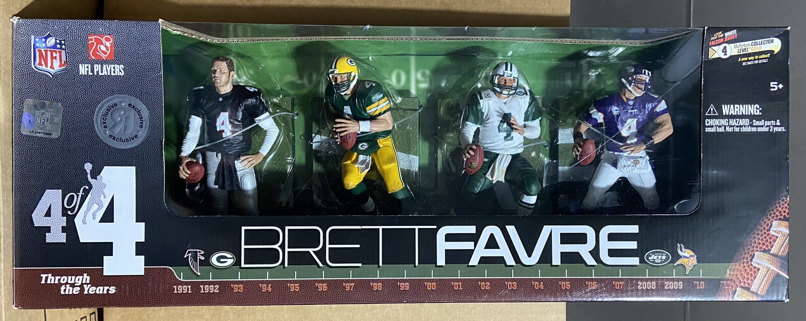 NFL Brett Favre Through The Years 4 OF 4 Mcfarlanes Sports picks