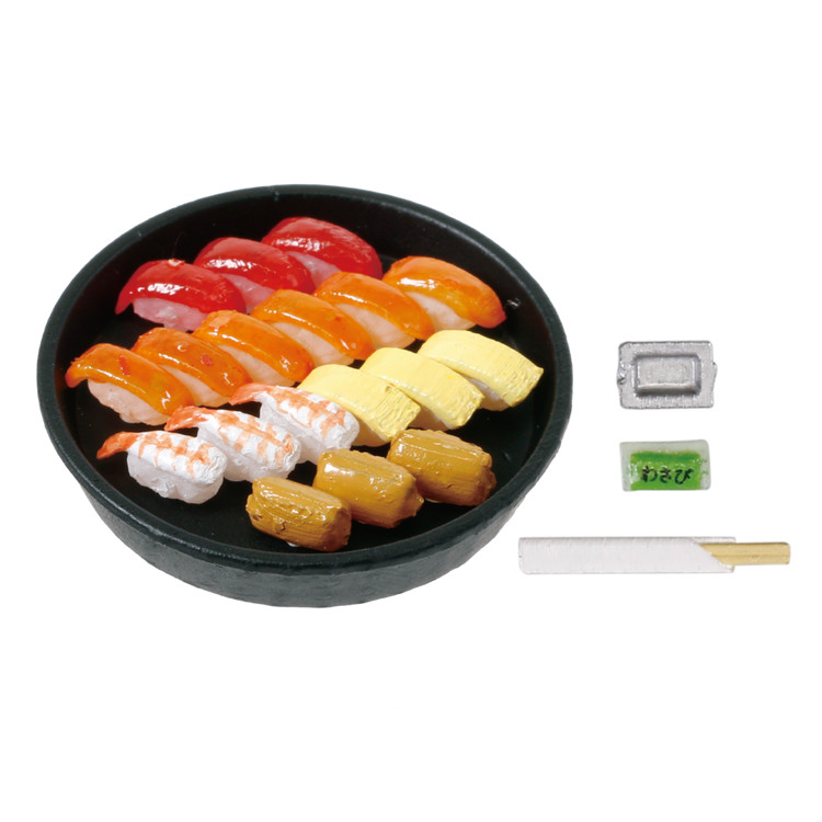 Random 1/12 Scale Sushi Diorama Prop Food 6&Prime; Action Figure Dollhouse Accessory