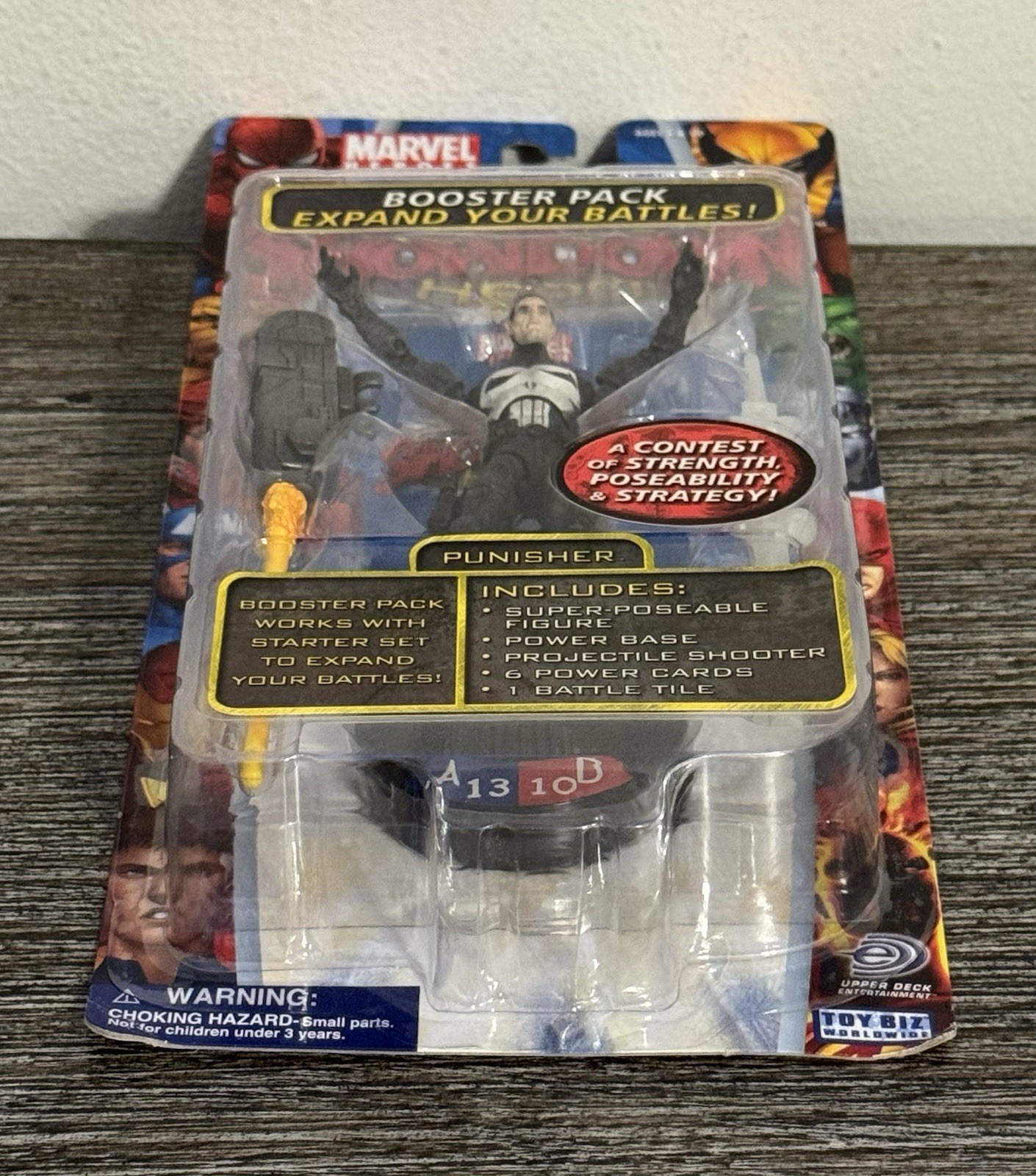 Marvel Heroes Super Hero Showdown Punisher Booster Pack Toy Biz 2005 NEW