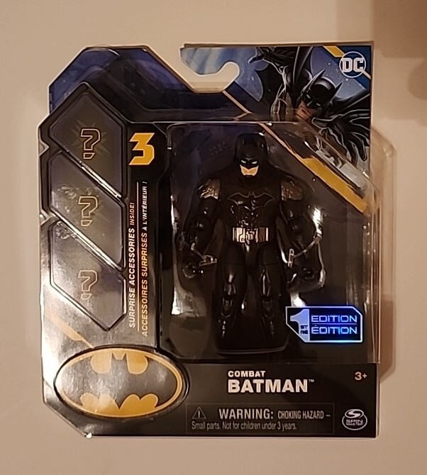 New Spin Master Toys DC Universe COMBAT BATMAN 3.75&Prime; First Edition