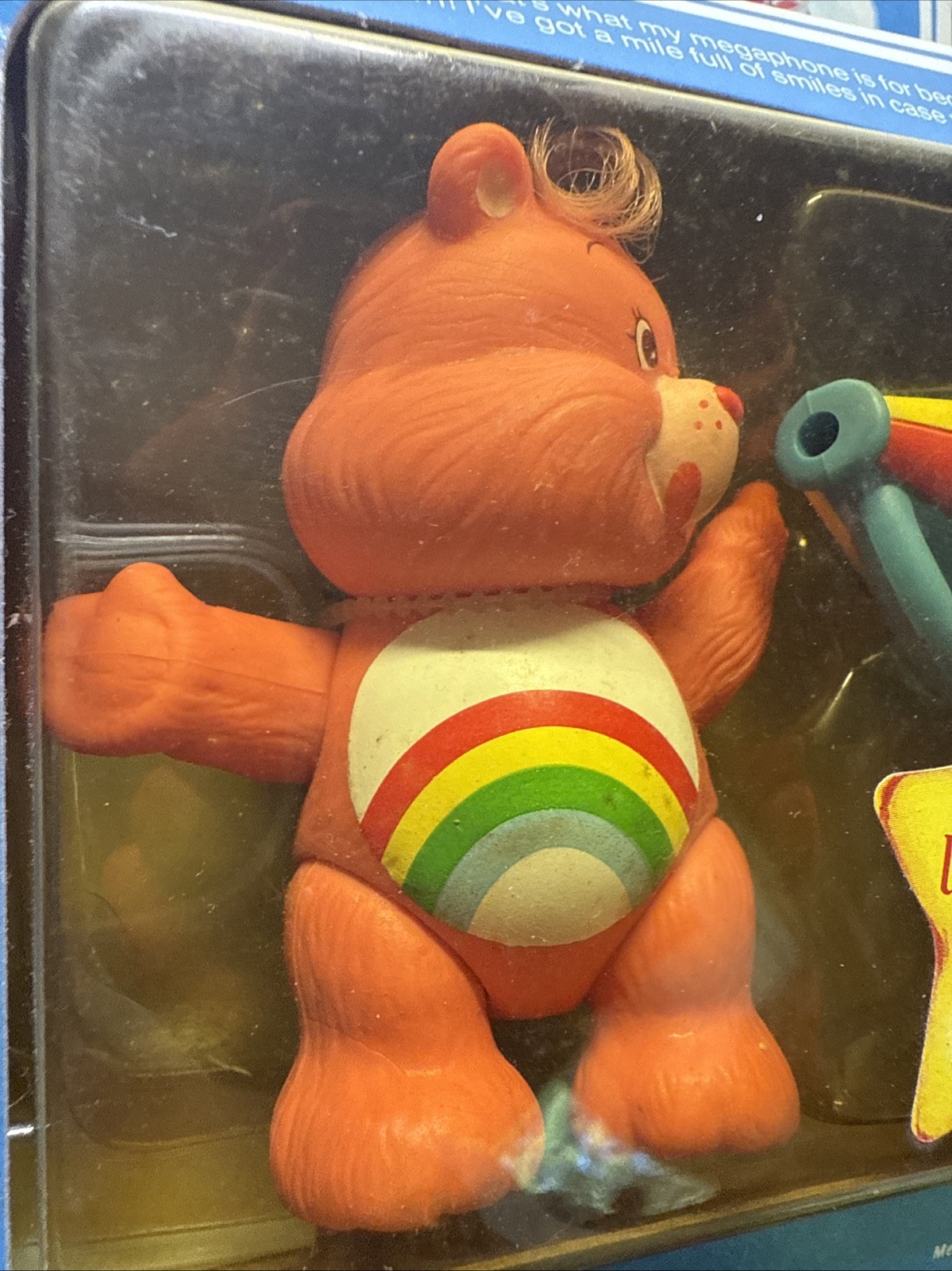 Cheer Bear Merry Megaphone Good Luck Bedtime Care Bears Cousins 1980 Kenner Lot