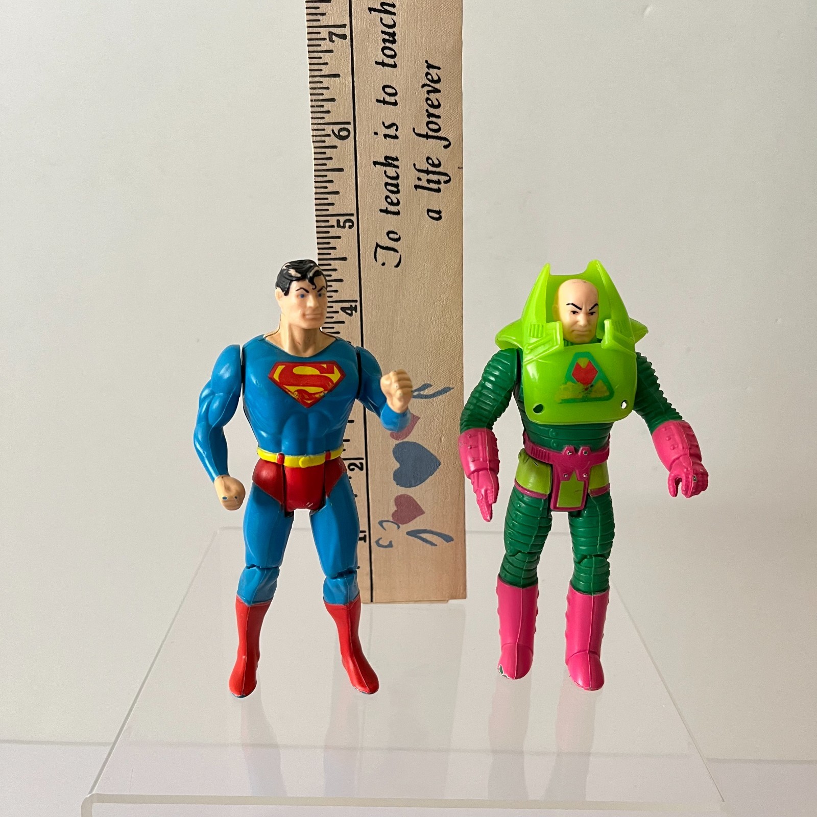 Lex Luthor & Superman Action Figure Super Powers Collection Kenner 1984 Vintage