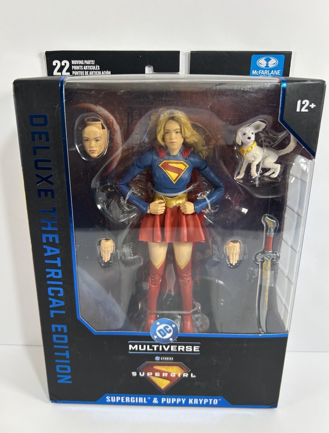 McFarlane DC Multiverse Supergirl & Puppy Krypto Deluxe Theatrical Edition NEW