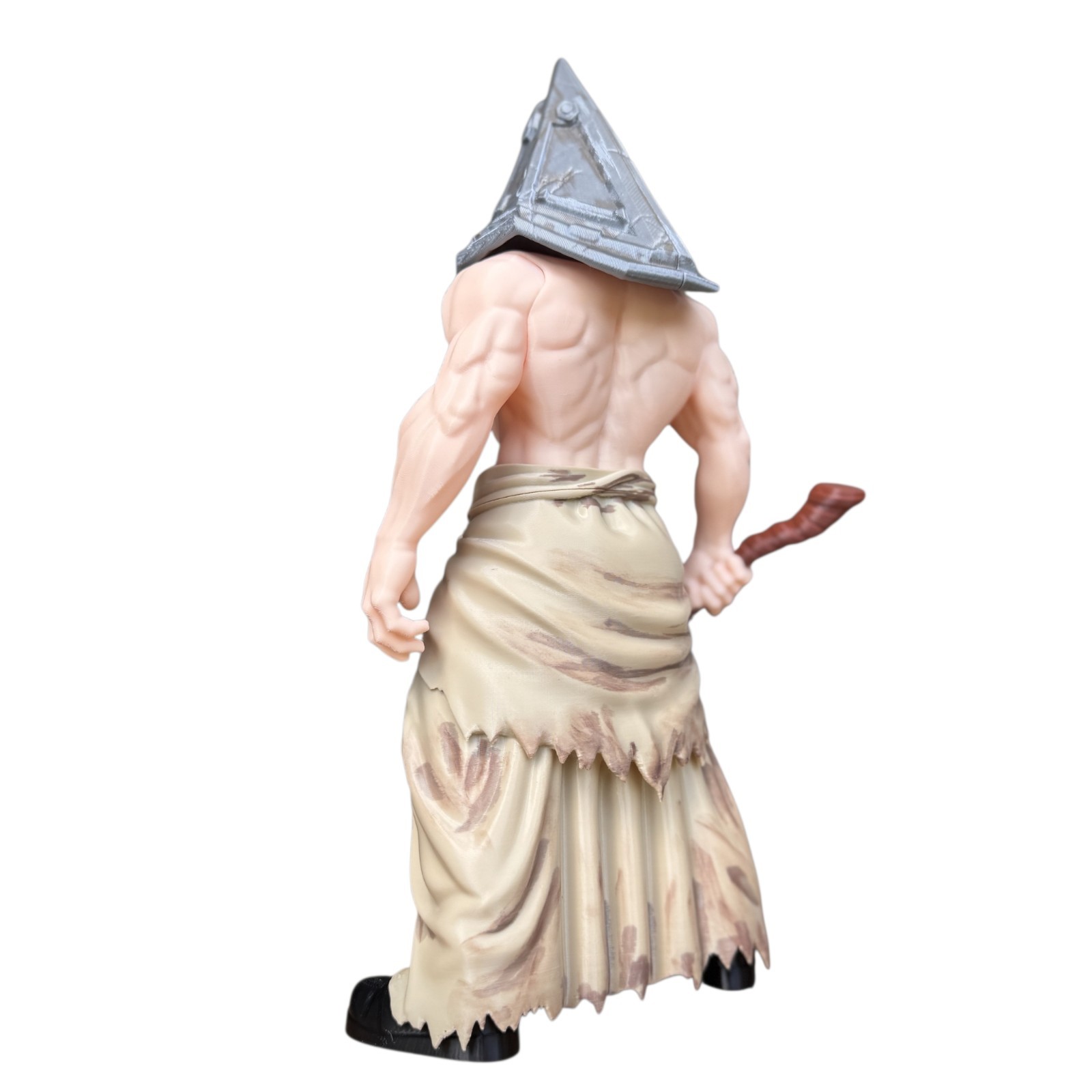 Silent Hill Pyramid Head Plastic Action Figure w Sword Beige/Gray/Black 3D print