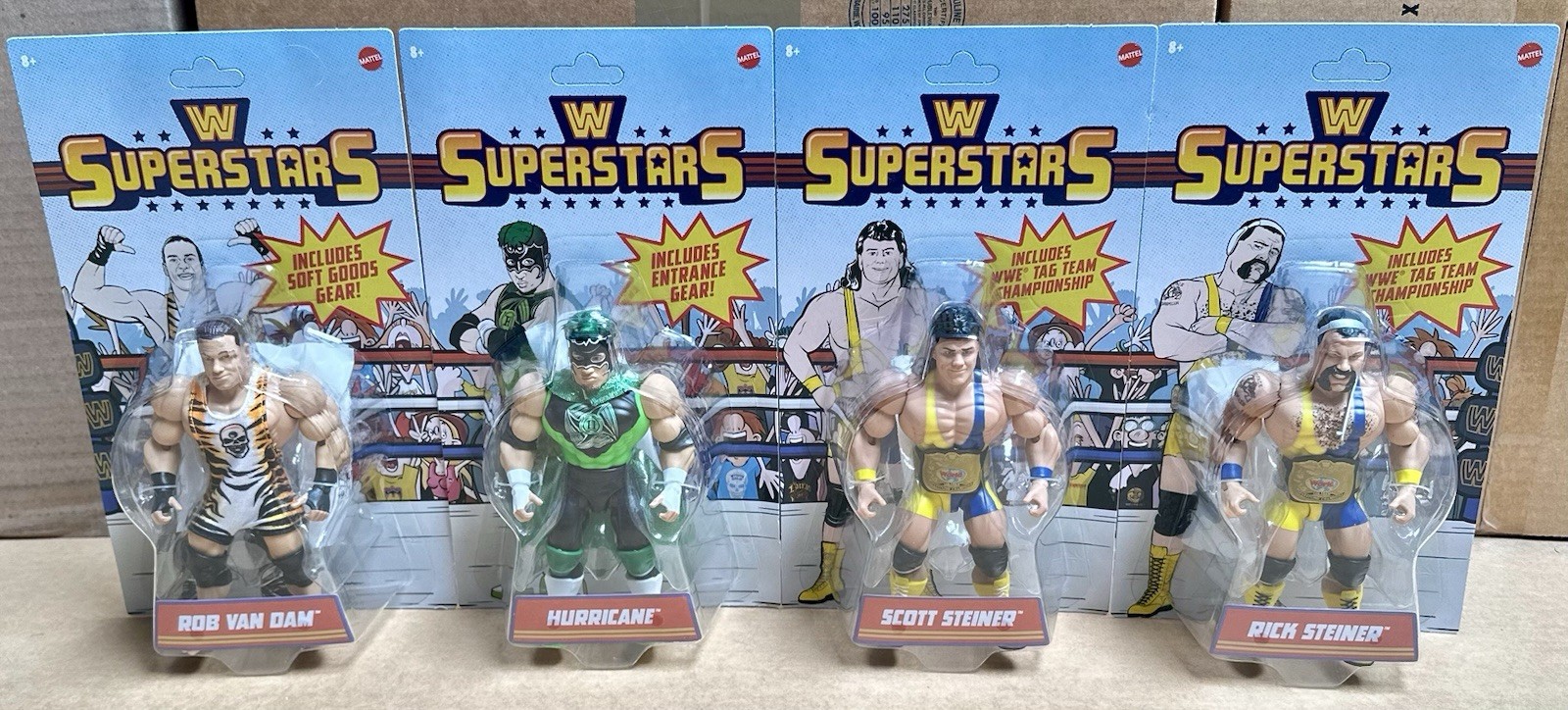 WWE Superstars Series 16 Rob Van Dam, Hurricane, Scott & Rick Steiner Lot