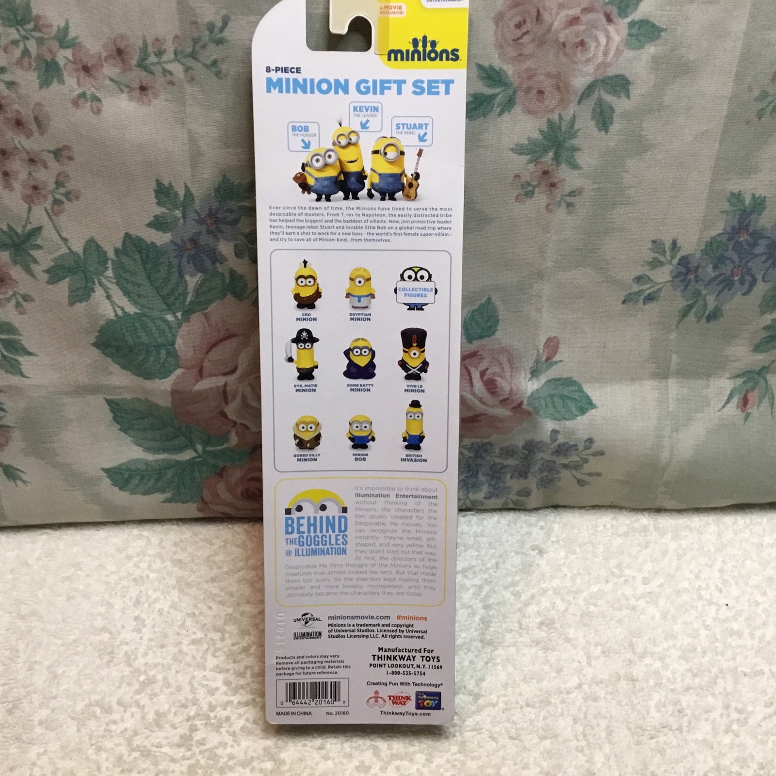 2010 Despicable Me Mini MINIONS Figures 8 piece gift set Walmart Thinkway 20160
