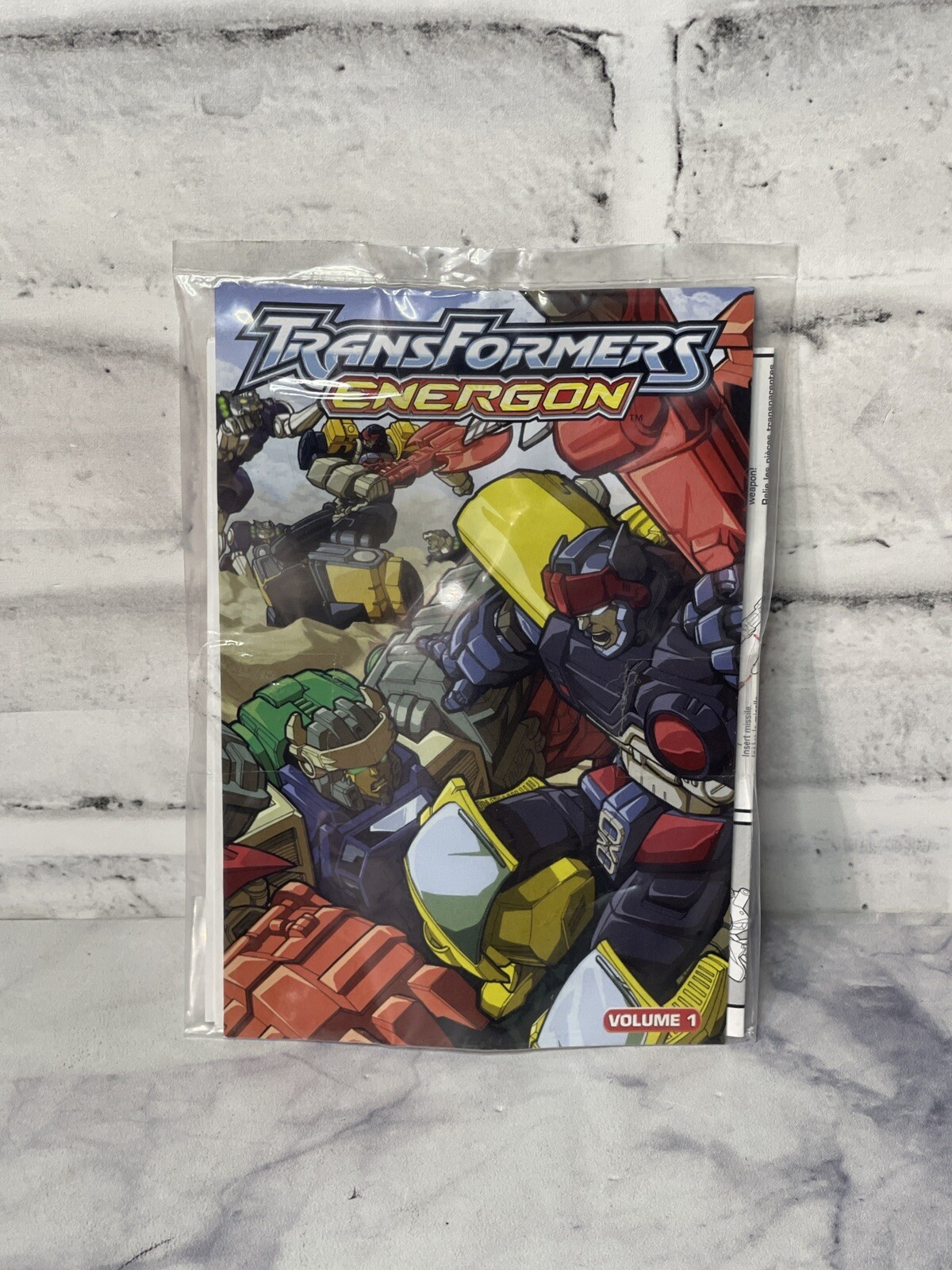 Transformers Energon Arcee Instruction Booklet and Volume 1 Comic 2003