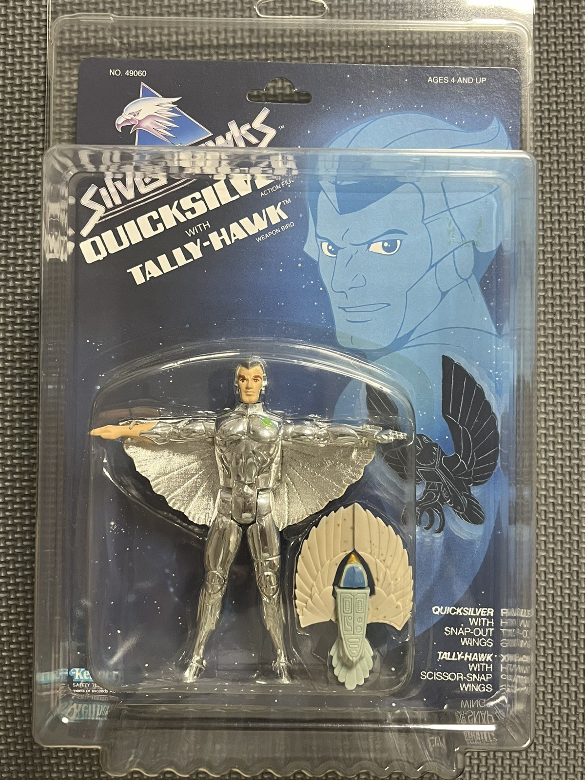 SilverHawks Quicksilver Tallyhawk Figure, Vintage 1986, New! MOC!