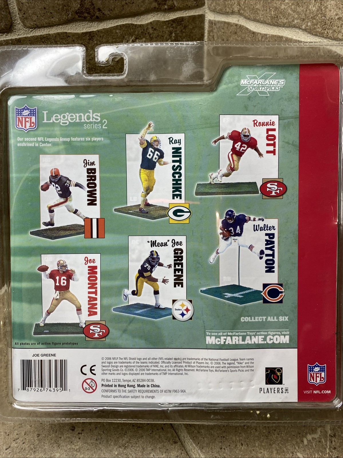 Mcfarlane Mean Joe Greene Pittsburgh Steelers NFL Legends Series 2 Action Figure