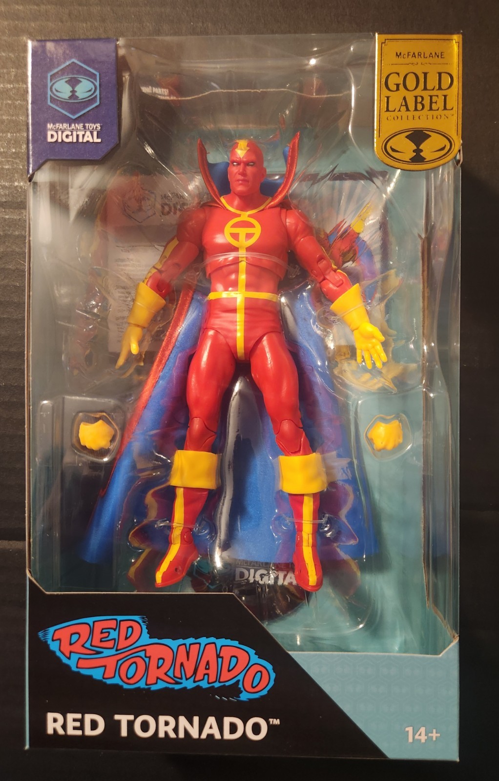 McFarlane DC Direct Digital Red Tornado Gold Label 7in Figure MIP In Hand