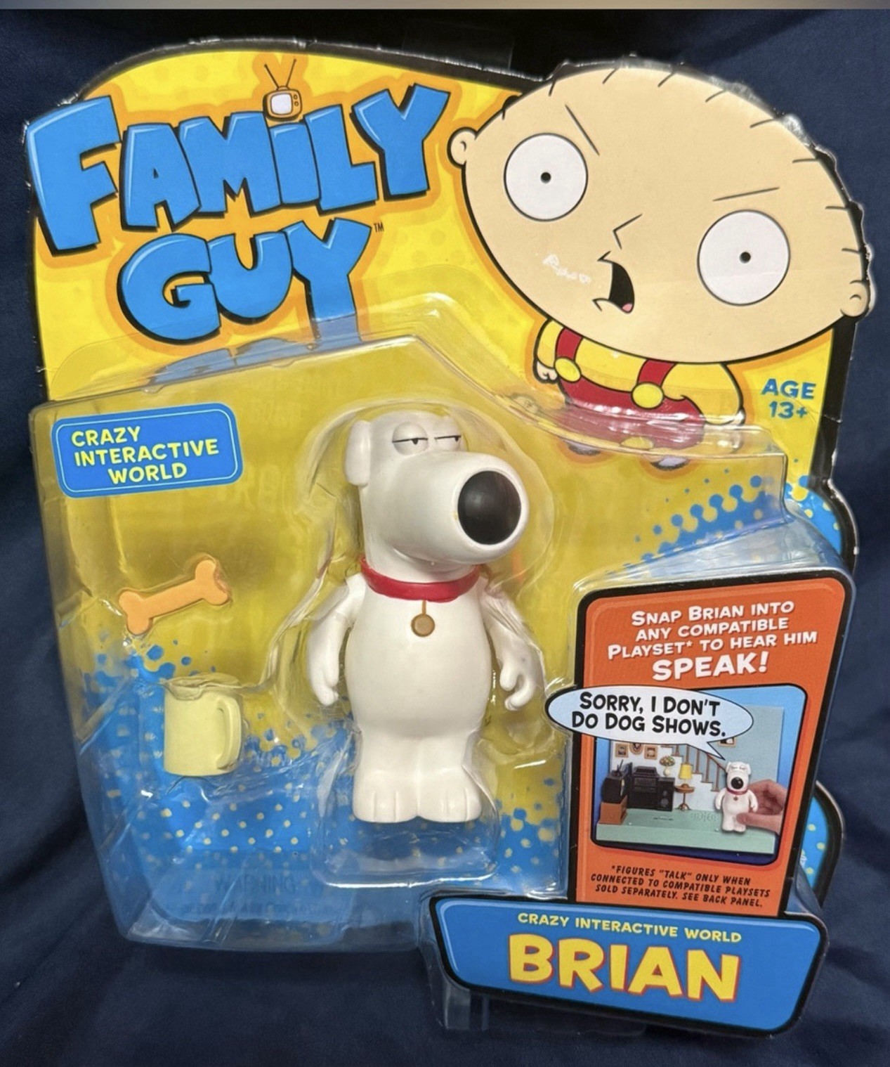 Playmates Toys Family Guy Brian Griffin Interactive Action Figure