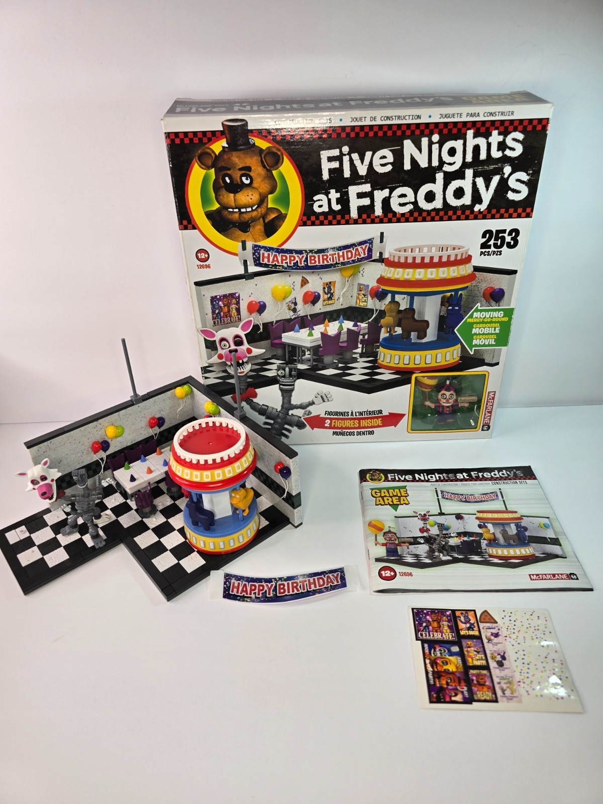 MCFARLANE Five Nights At Freddy&rsquo;s Construction Set #12696 GAME AREA complete
