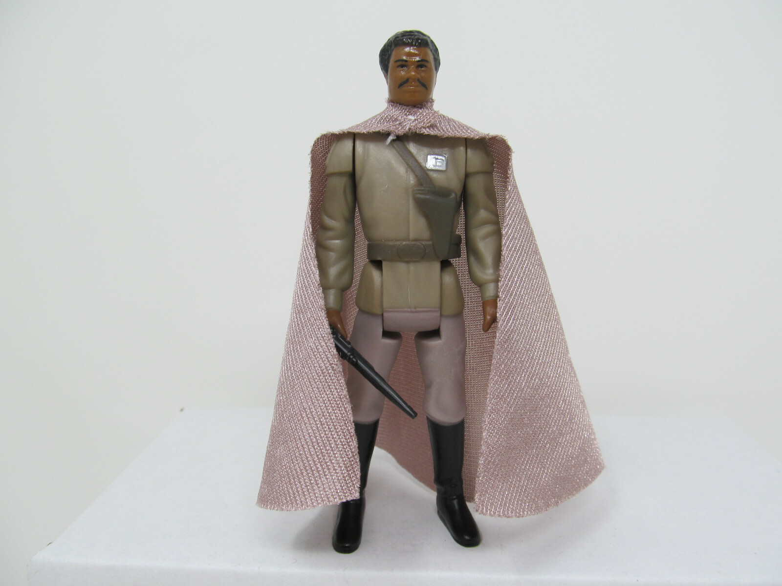 Stan Solo General Bando with cape and weapon. Vintage-style action figure