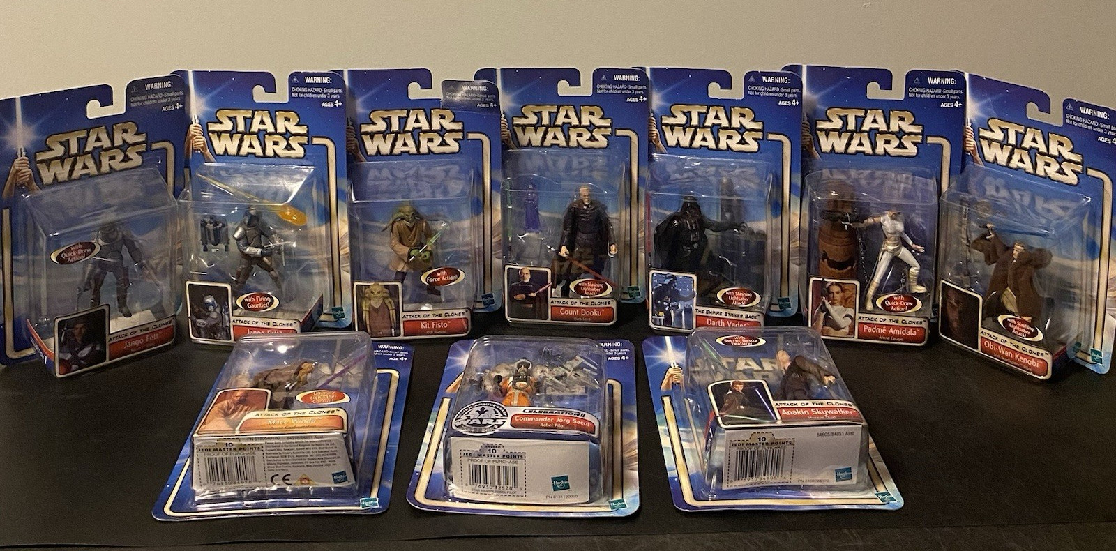 Star Wars Hasbro 2002 AOTC Collection 1 – 4&Prime; Figure Lot of 10 NIB