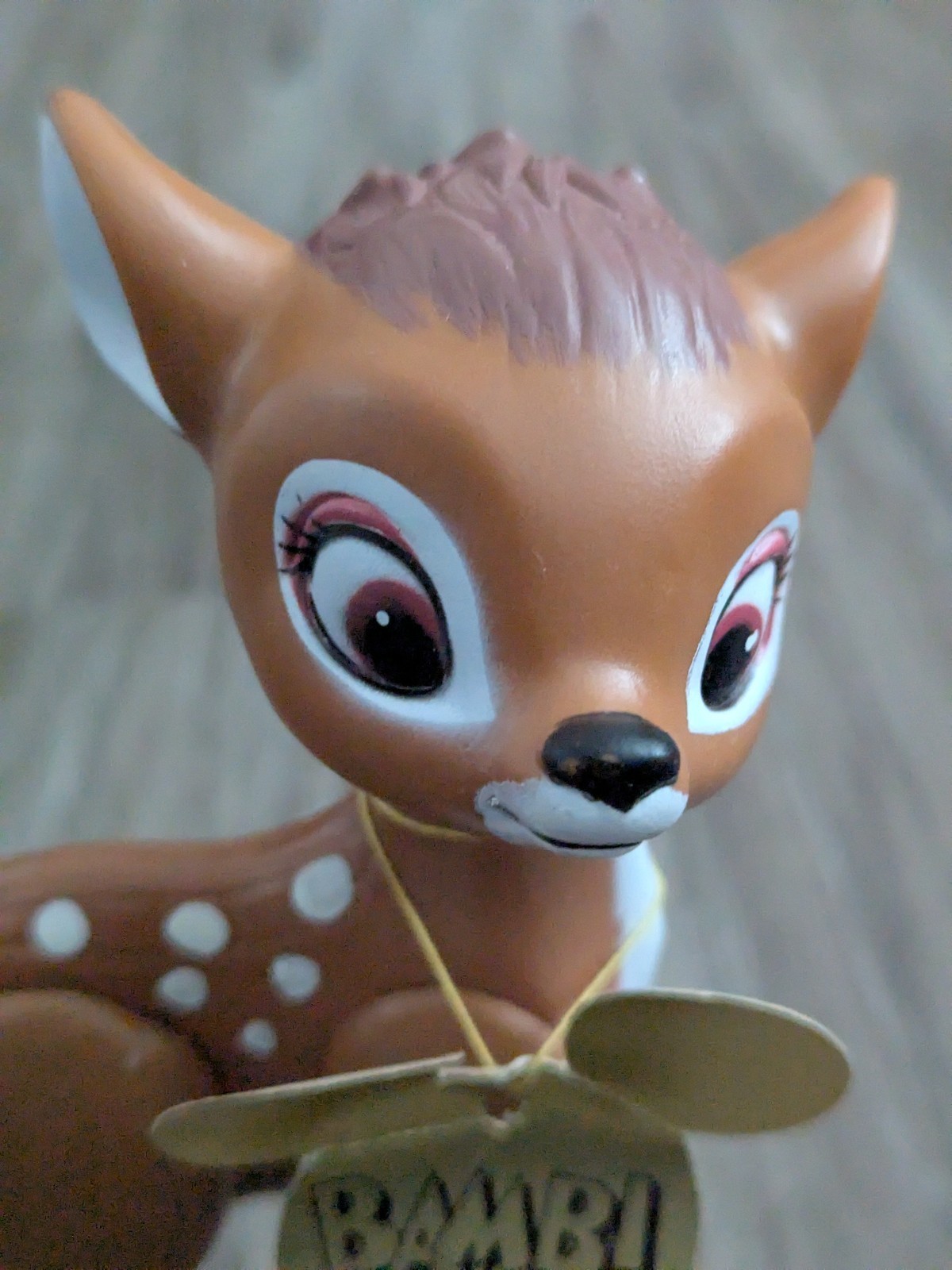 VTG Bambi Rubber Toy Plastic Walt Disney World Poseable Hong Kong 8” Deer