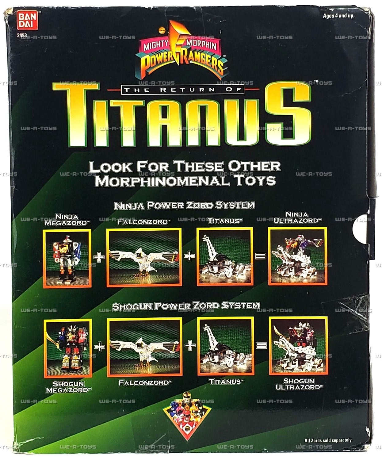 Mighty Morphin Power Rangers The Return of Titanus Figure 1995 Bandai #2493