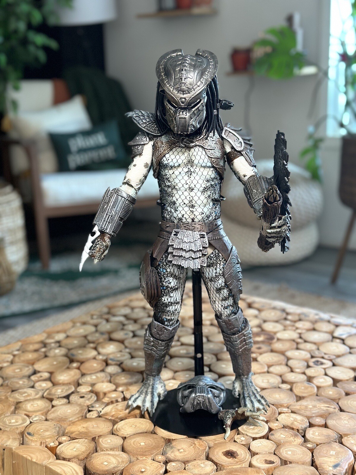 Custom 1/4 Elite Predator Mask For Neca Jungle Hunter Predator – MADE TO ORDER
