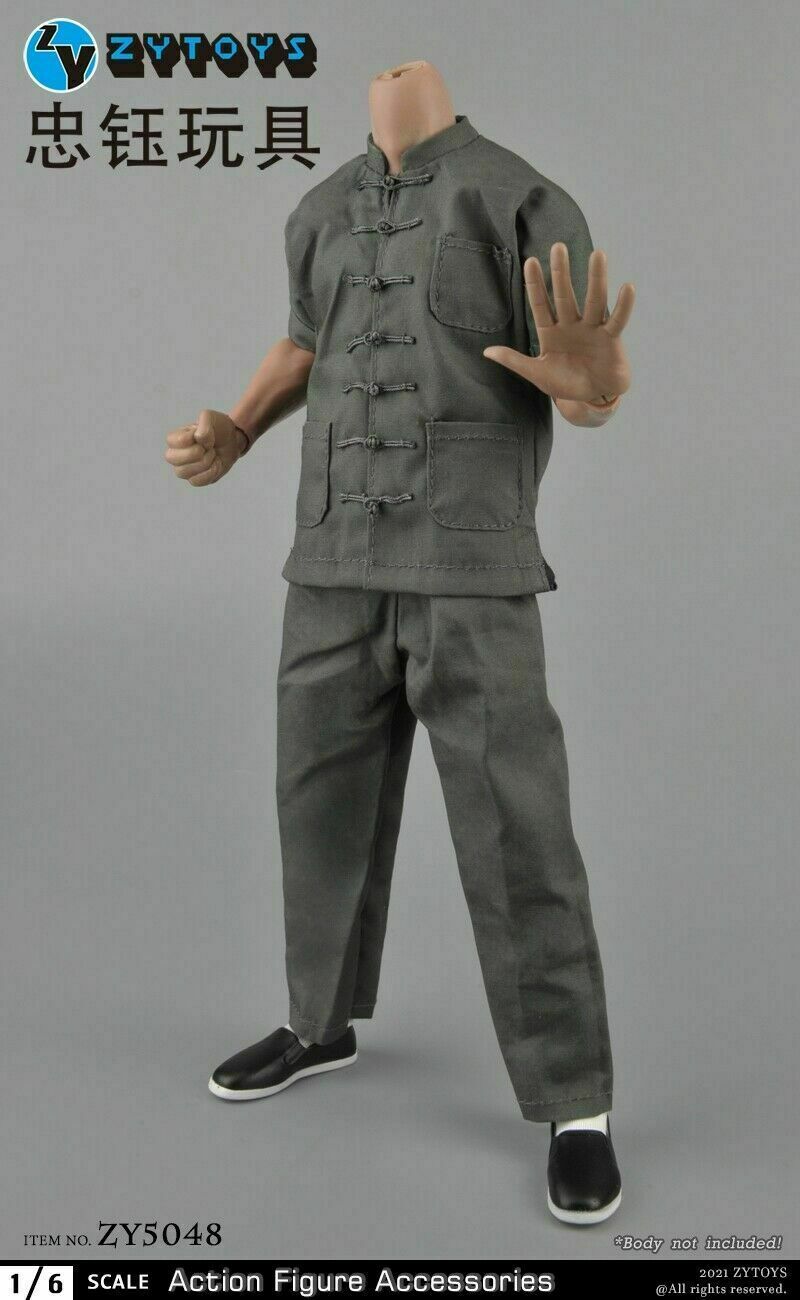 ZYTOYS ZY5048 1/6 Chinese Traditional Kung Fu Clothes Set Fit 12 » Male Body Toy