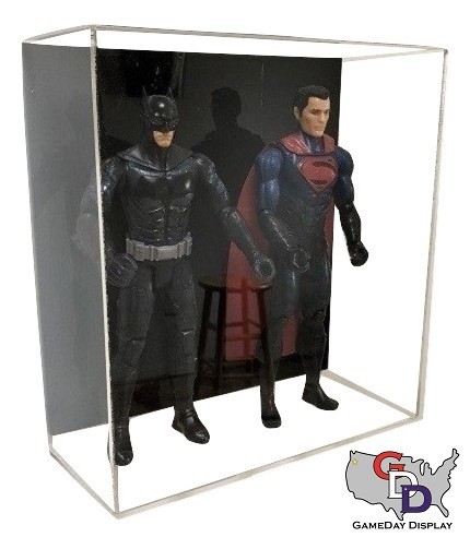 Acrylic Wall Mount Double Action Figure Display Case Box 12&Prime; 1:6 Scale 1/6