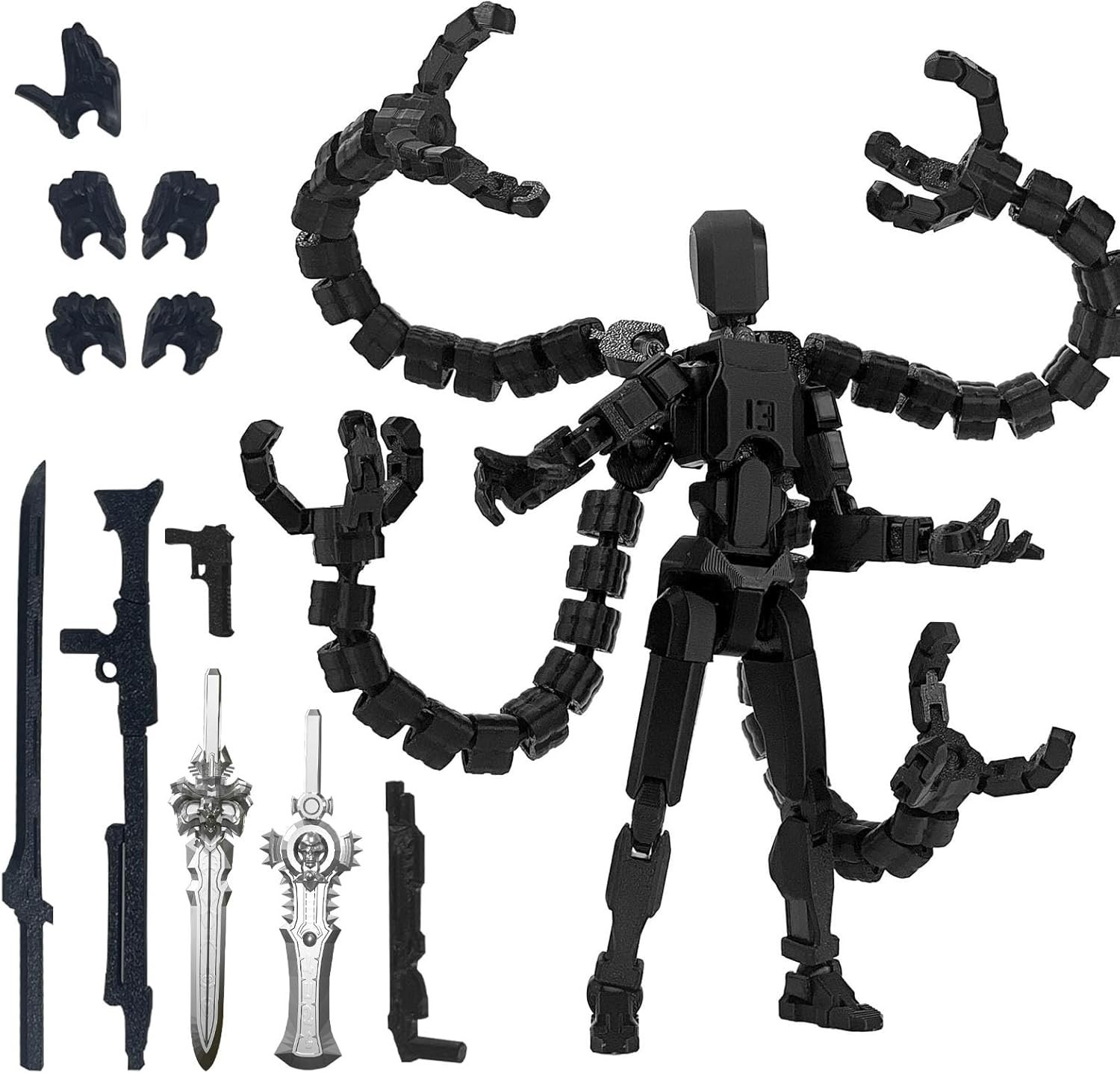 7.2 Inch Multi-Jointed Action Figure for Desktop Decoration and Play Activities