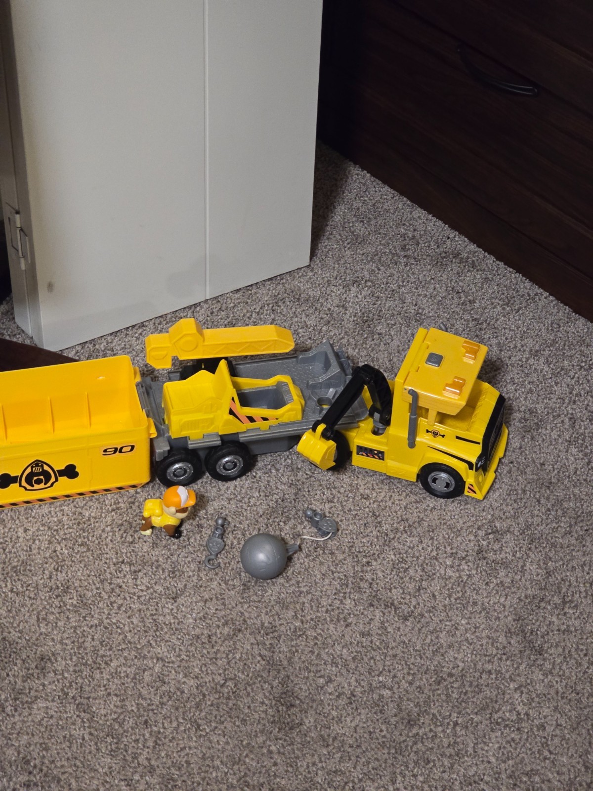 PAW Patrol Big Truck Pups Rubble X-Treme Truck 2-in-1 Transforming Toy Complete