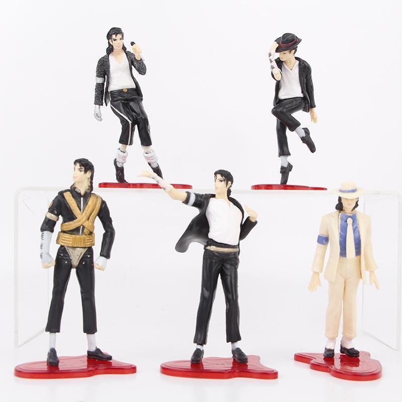 5pcs/set Michael Jackson Pvc Action Figure Model Toys 11cm