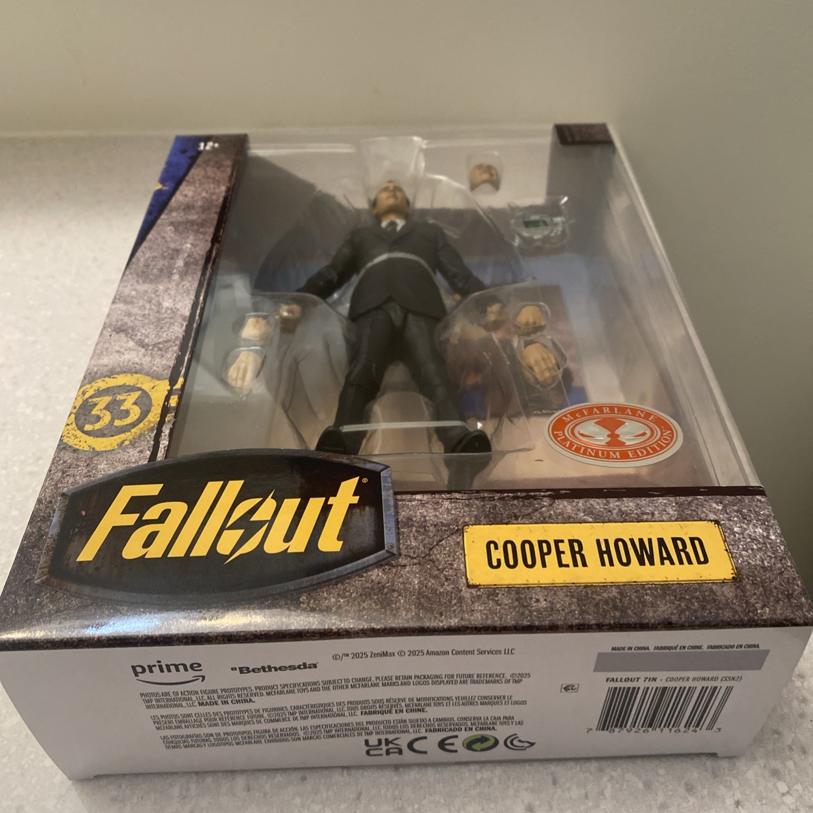 McFarlane Toys FALLOUT Cooper Howard Action Figure Collectors Edition Platinum