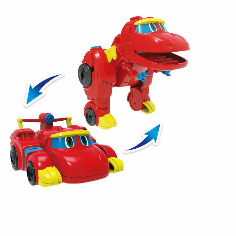 Gogo Dino Mini Dinosaur Transform Robot Figures Kids Boy Vehicle Toys Car 3.5&Prime;
