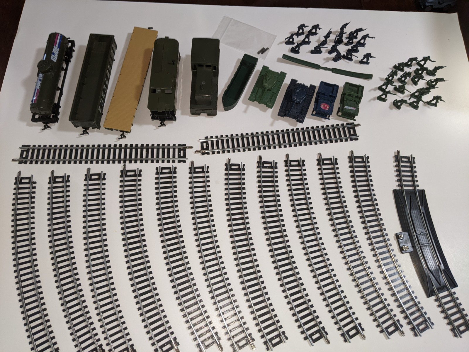 GI Joe Train set Parts Lot – TYCO – 1984 – COBRA