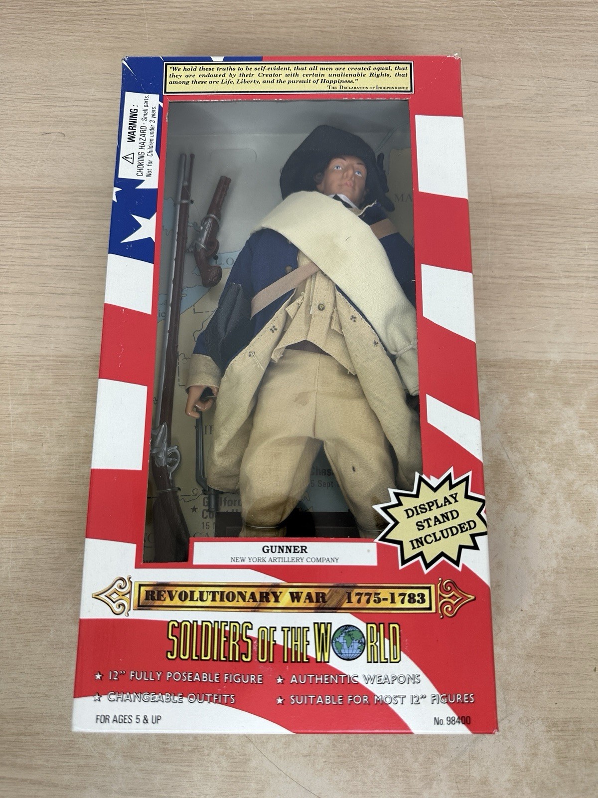 New York Artillery Gunner: Soldiers of the World 1775-1783 Revol. War Figure NEW