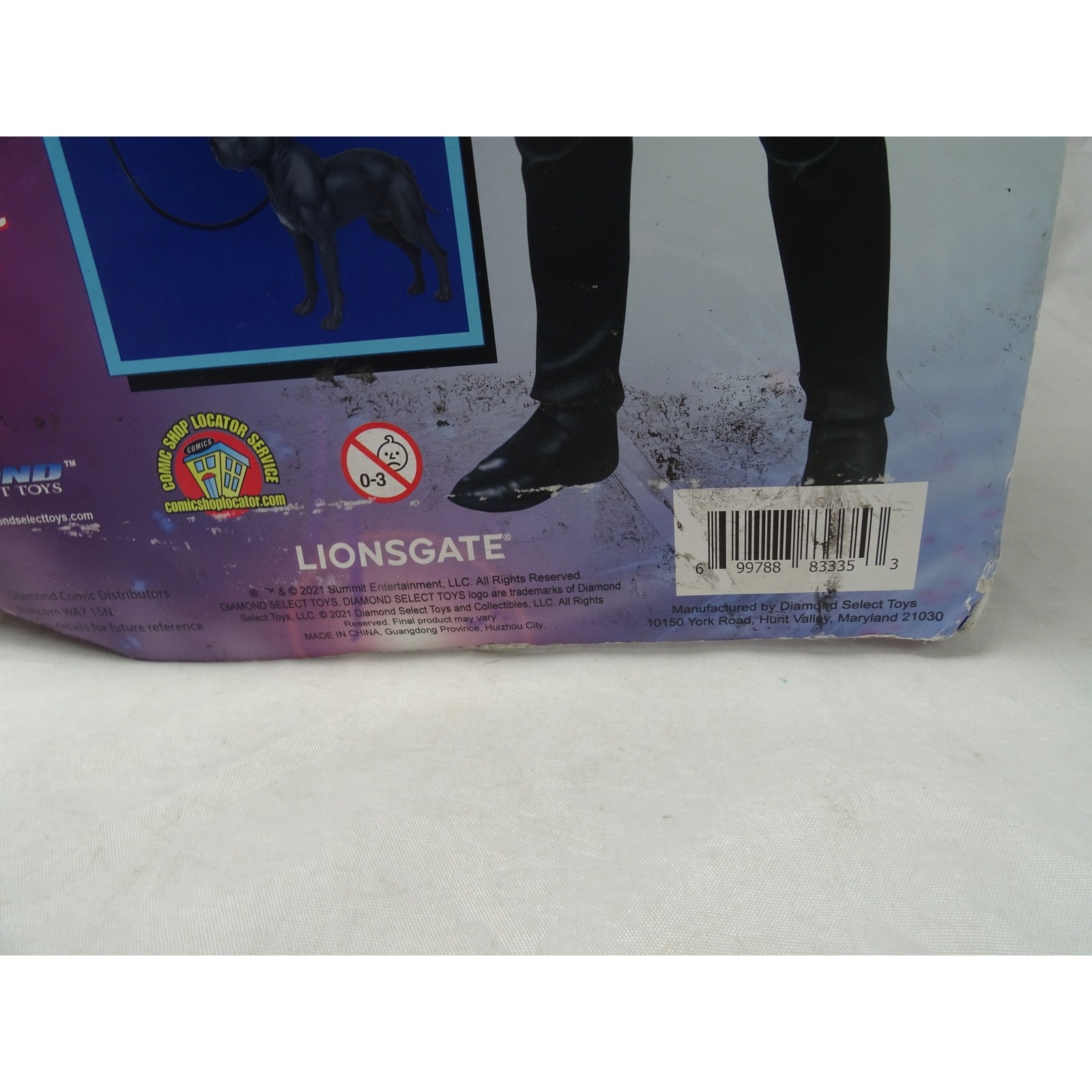 Diamond Select John Wick Chapter 2 Tactical 7&Prime; Action Figure NIP Damaged Box