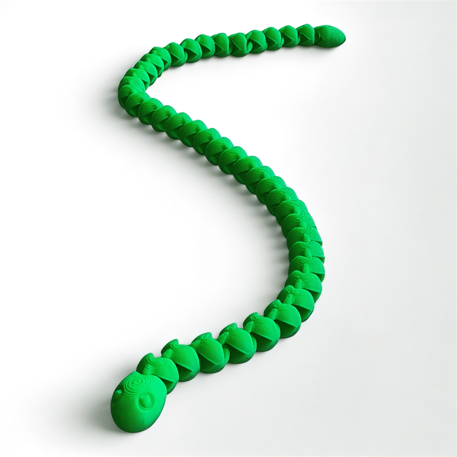 3D Printed Articulated Snake Fidget Toy Flexible Desk Toy Small & Large