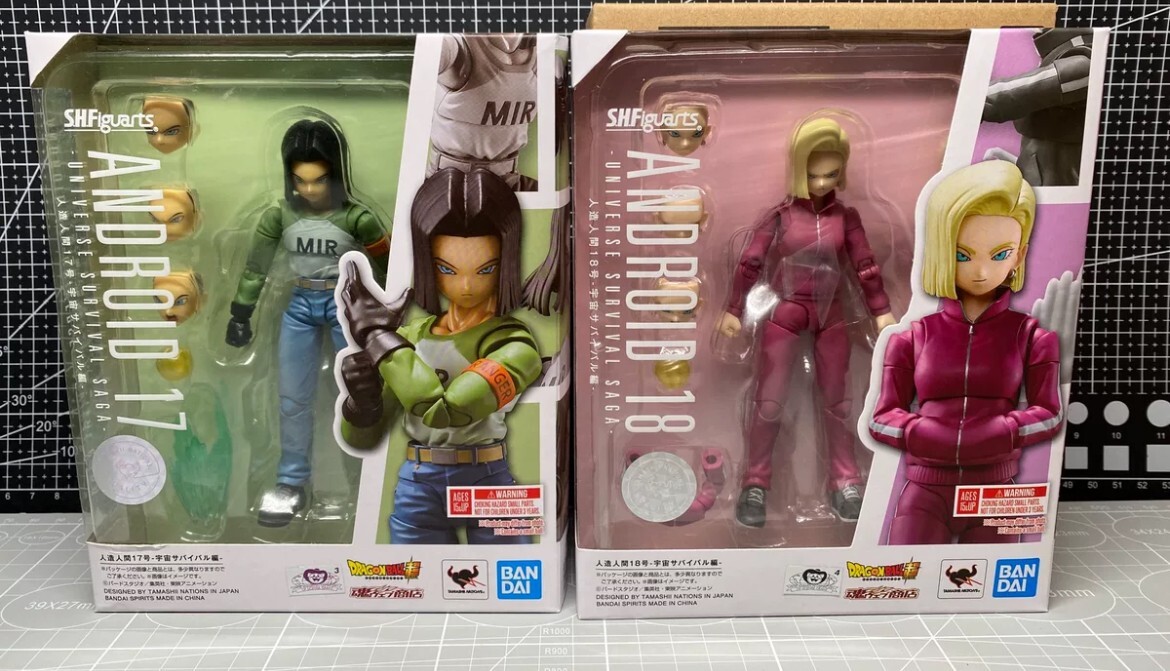 Bandai S.H. Figuarts Dragon Ball Android 17 & 18 Universe Survival Saga Figure