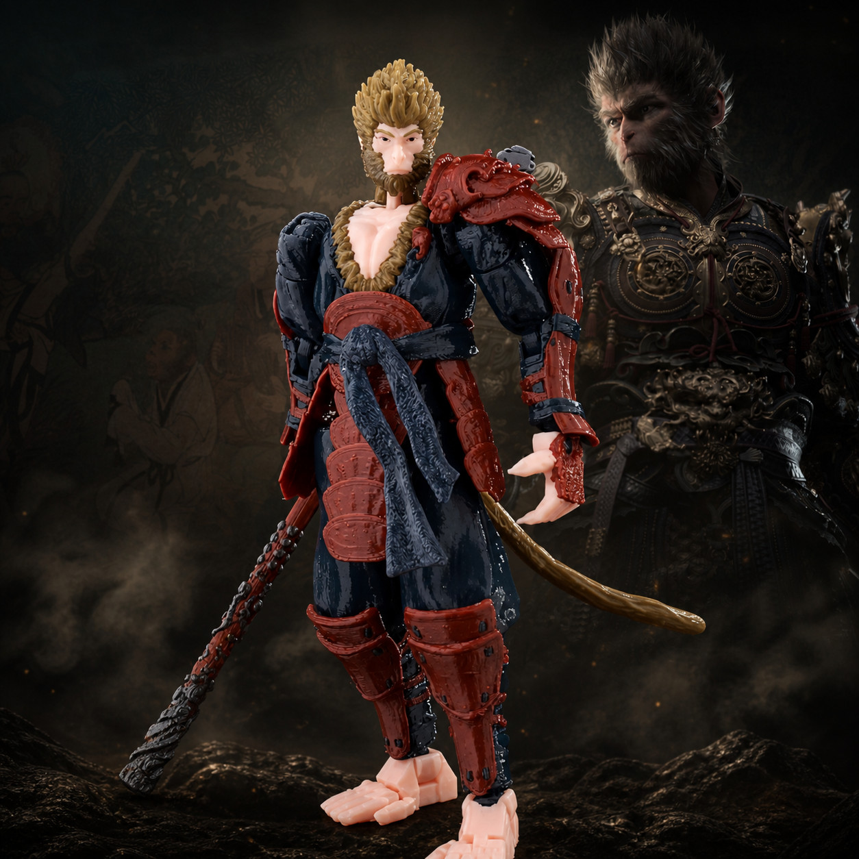 Black Myth Wukong Action Figure 14CM – 1/12 Scale Hero Collectible 3D Printed