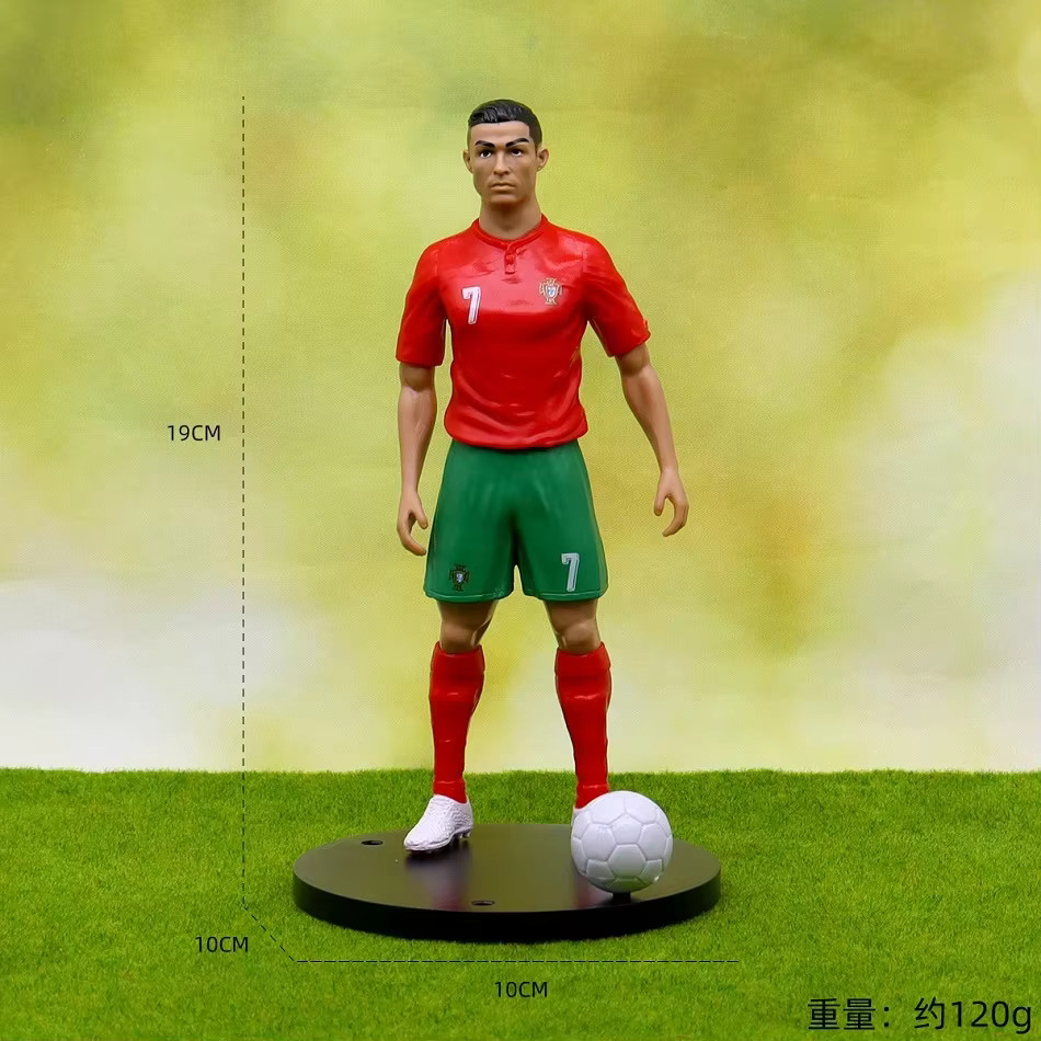Cristiano Ronaldo Action Figure 2026 Football Star Model Doll Car Ornament Gift