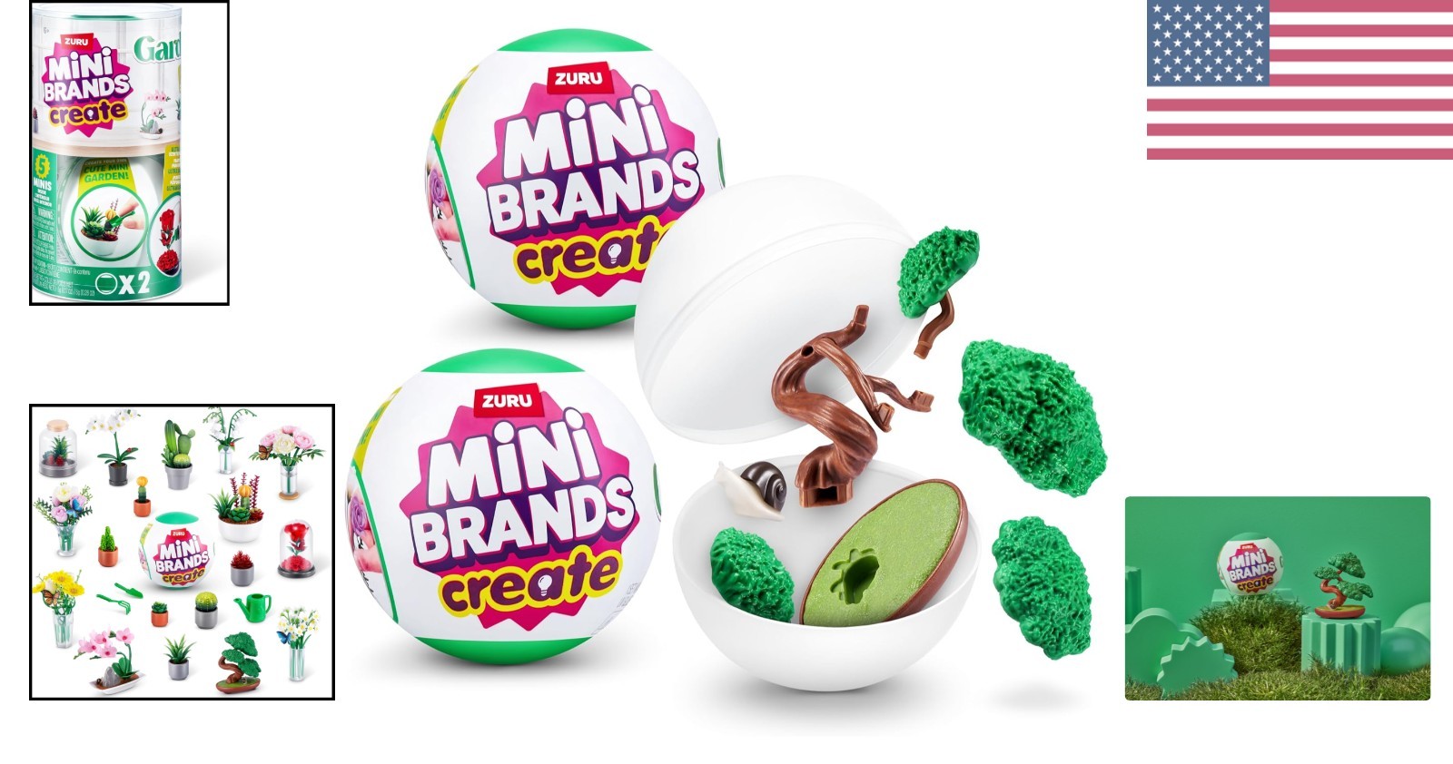 Create Garden Capsule 2 Pack – Mini Botanical Collectibles for DIY Garden Fun