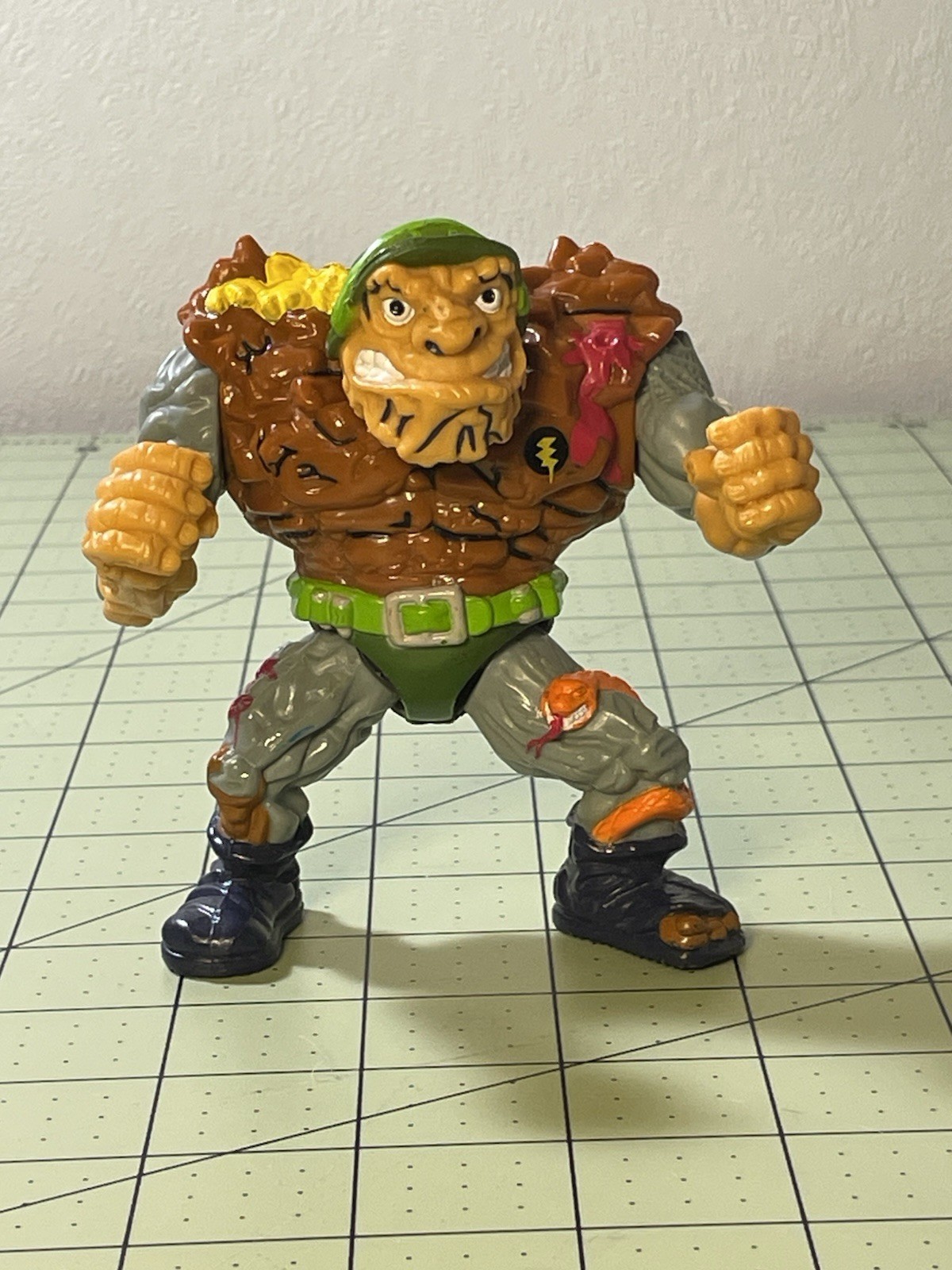 1989 General Traag Teenage Mutant Ninja Turtles 4&Prime; Action Figure Playmates Toys