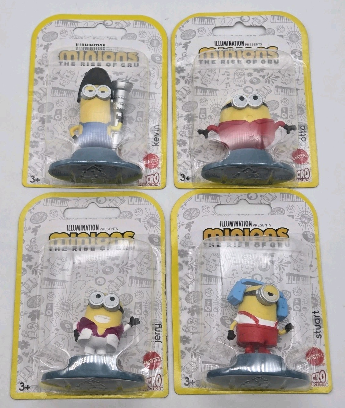 Illumination Minions: The Rise of Gru Micro Collection Mini Figurines Lot Of 4