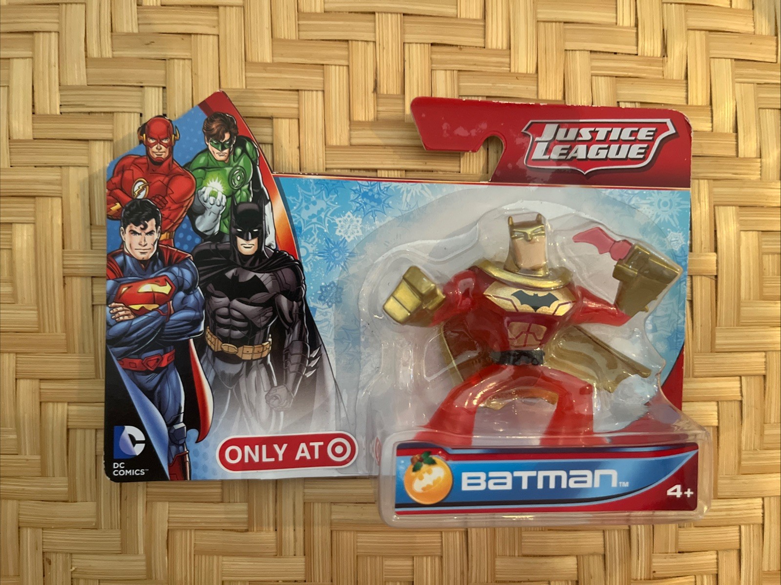 Justice League BATMAN 2.5&Prime; Red Gold DC Comics Target Christmas Exclusive Figure