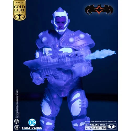 DC Multiverse Batman & Robin Mr. Freeze Black Light Gold Label 7&Prime; McFarlane