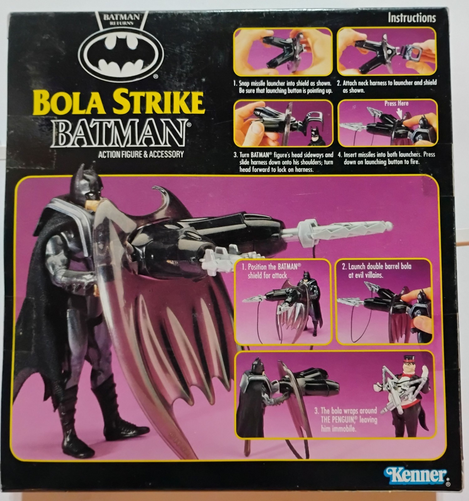 Kenner Batman Returns Bola Strike Batman TRU Limited Edition Boxed 1991